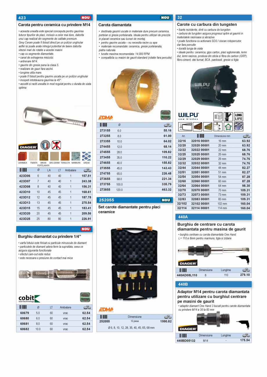 Pagina 43-SCULE PENTRU MONTAT PODELE  Catalog, brosura Romana  DIY, oferind precizie, eficienta si fiabilitate...