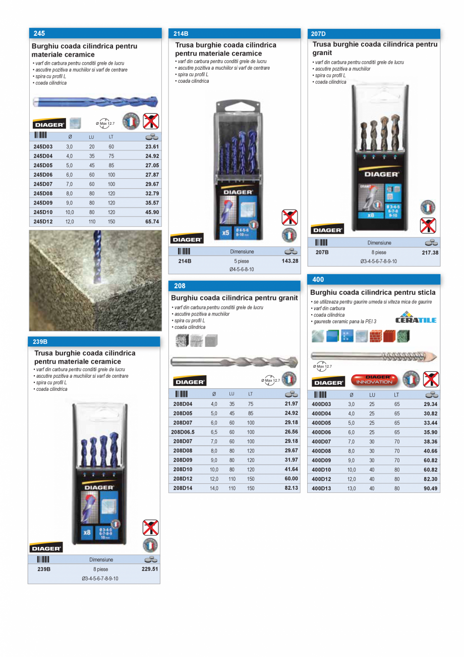 Pagina 45 - SCULE PENTRU MONTAT PODELE  Catalog, brosura Romana s
PVC

FLAT
INSERTION

QUICK
CHANGE
...