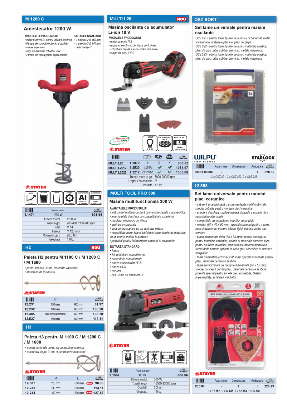 Pagina 47 - SCULE PENTRU MONTAT PODELE  Catalog, brosura Romana rculara HCS/CV
• lama de...