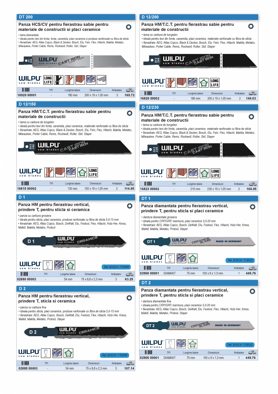 Pagina 49 - SCULE PENTRU MONTAT PODELE  Catalog, brosura Romana un la taiere
• dinti ascutiti, cu ...