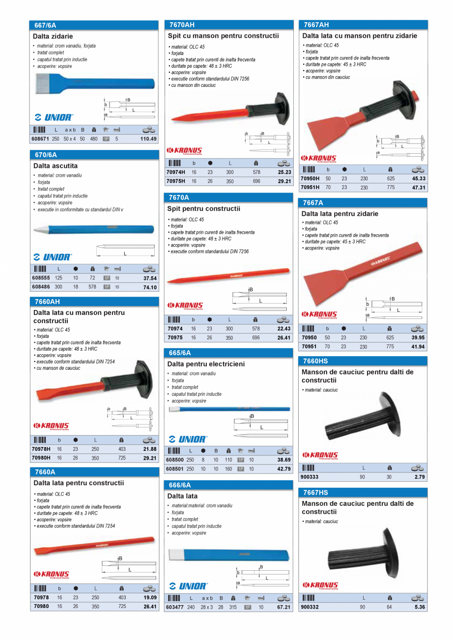 Pagina 51-SCULE PENTRU MONTAT PODELE  Catalog, brosura Romana l
• pentru toate tipurile de lemn cu reziduuri...