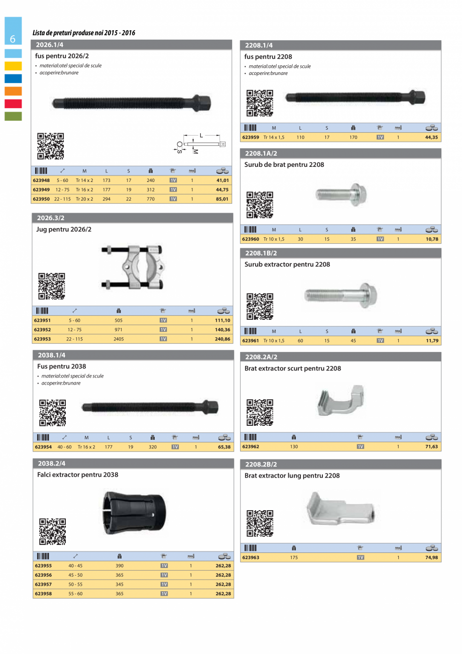 Pagina 6-Lista de preturi produse noi 2015 - 2016 UNIOR Masina de gaurit pneumatica - 1515, Masina de gaurit ...