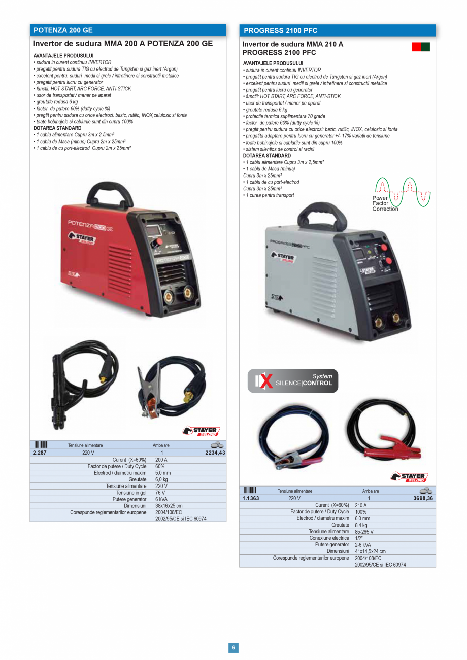 Pagina 6-Catalog CNS INDUSTRIAL 2018-2020 Aparate de sudura STAYER WELDING Catalog, brosura Romana mentati...
