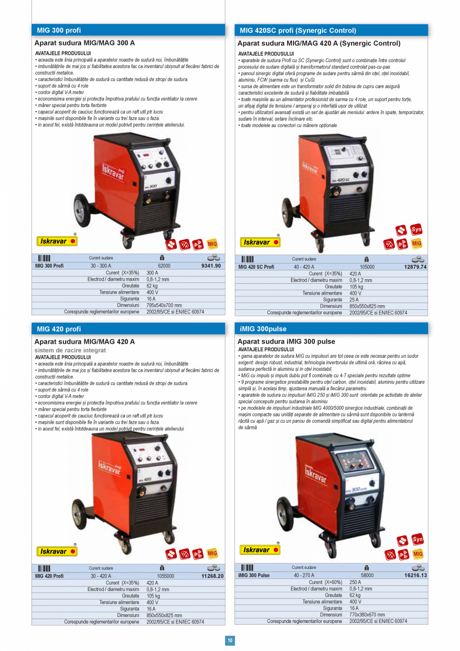 Pagina 10-Catalog CNS INDUSTRIAL 2018-2020 Aparate de sudura STAYER WELDING Catalog, brosura Romana tere /...
