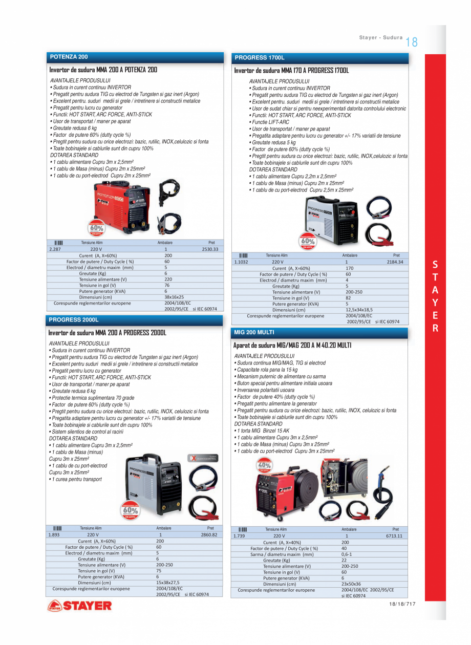 Pagina 10 - Program STAYER de la Unior Tepid - Scule electrice STAYER CP 236 , S 110PE, JS 80 PE, SS...
