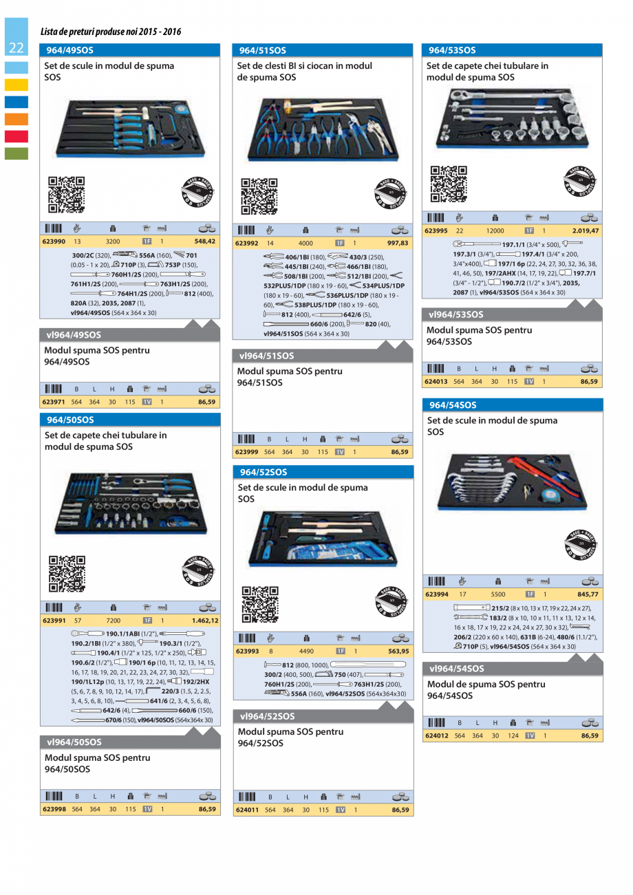 Pagina 22-Lista de preturi produse noi 2015 - 2016 UNIOR 1510, 1517 S Catalog, brosura Romana rpul lung de...