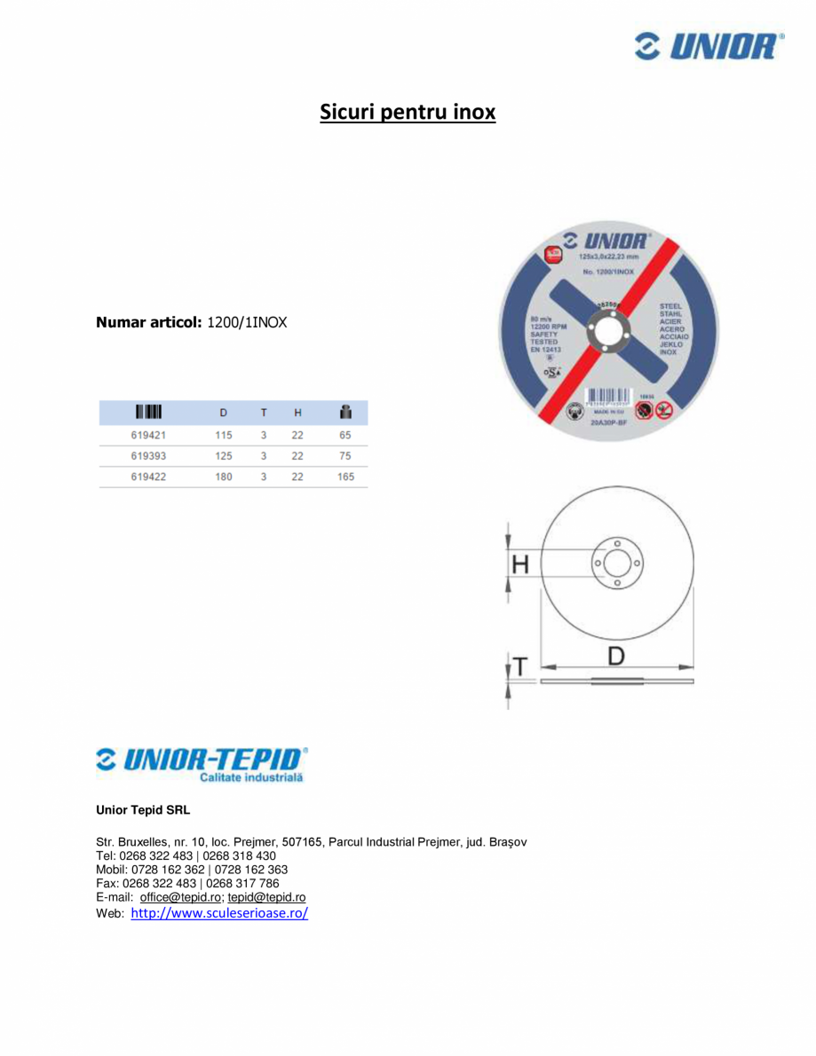 Pagina 1-Sicuri pentru inox STAYER 1200/1INOX Fisa tehnica Romana Sicuri pentru inox

Numar articol:...