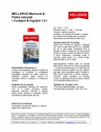 Soluție pentru curățarea și &icirc;ngrijirea marmurei 