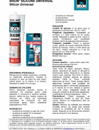 Silicon Universal BISON, alb, 280ml