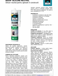 Silicon neutral pentru aplicatii in constructii