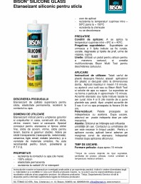 Etanseizant siliconic pentru sticla