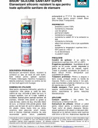 Etanseizant siliconic rezistent la apa pentru toate aplicatiile sanitare de etansare