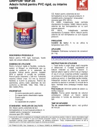 Adeziv lichid pentru PVC rigid, cu intarire rapida