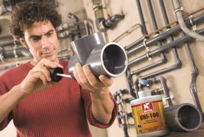 Adeziv gel pentru tevi din PVC - Cod: 220300 Uni-100 Adeziv gel pentru țevi din PVC