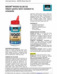 Adeziv pentru lemn D2 BISON Wood Glue