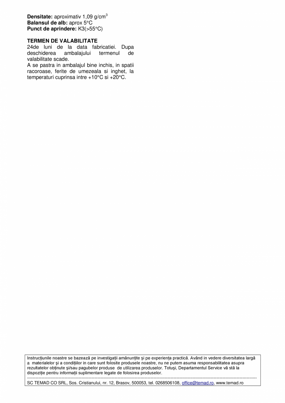 Pagina 2 - Adeziv pentru lemn rezistent la apă  BISON D3 - Super Wood Fisa tehnica Romana rtie...