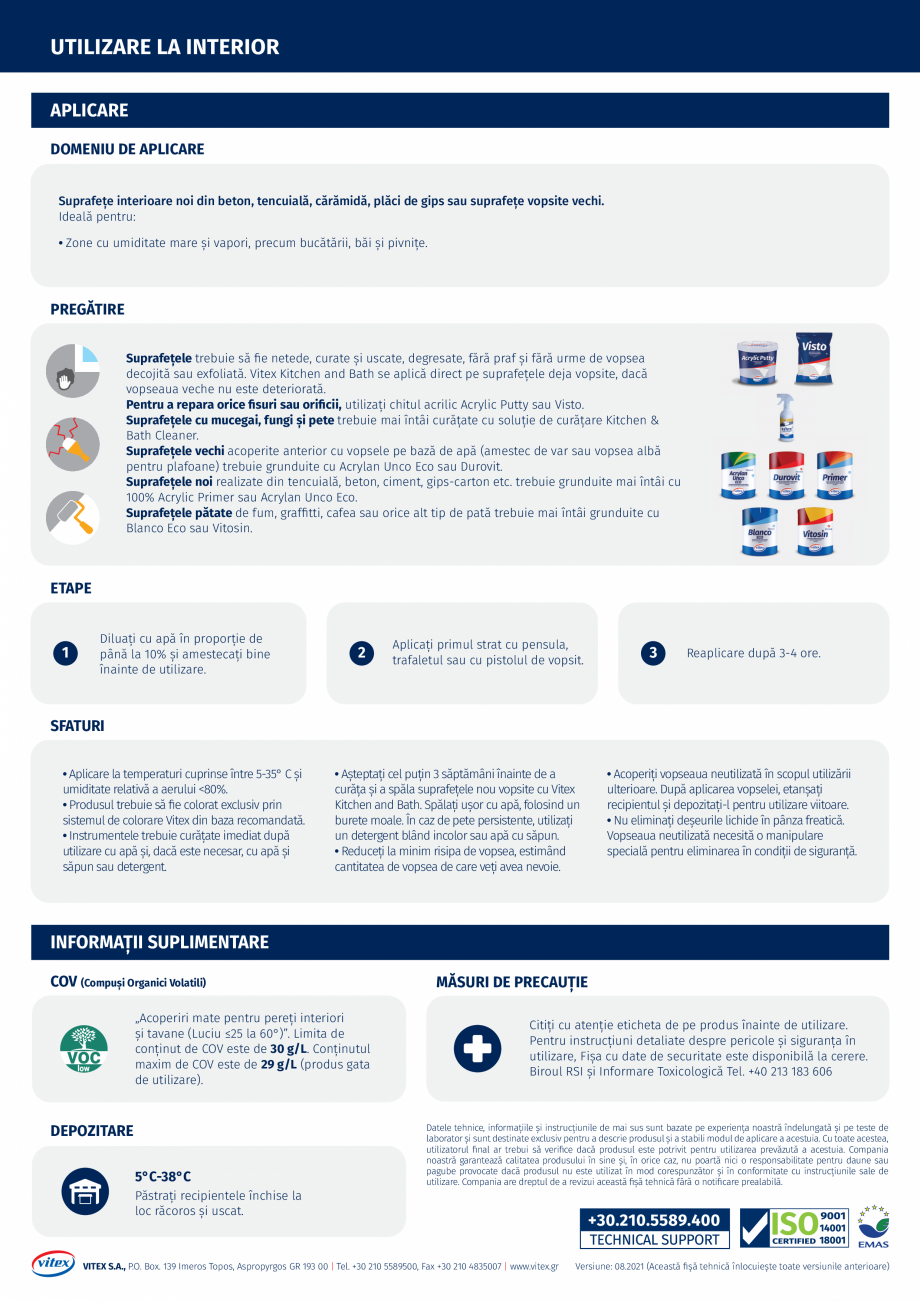 Pagina 2-Vopsea emulsionata pentru protectie anti-fungica, pentru utilizare la interior  VITEX Kitchen&...