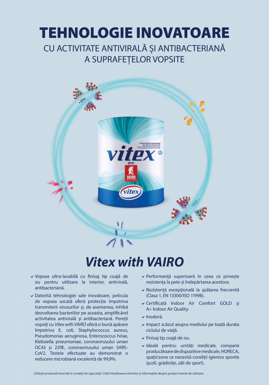 Pagina 4-Vopsele lavabile pentru interior - Magie cu stiinta VITEX CARE, VITO PLUS, CLASSIC Catalog, brosura ...