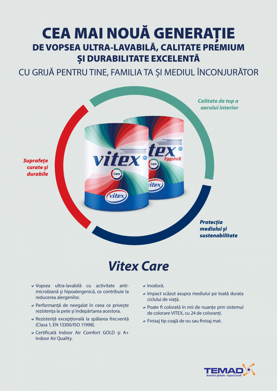 Pagina 5 - Vopsele lavabile pentru interior - Magie cu stiinta VITEX CARE, VITO PLUS, CLASSIC...