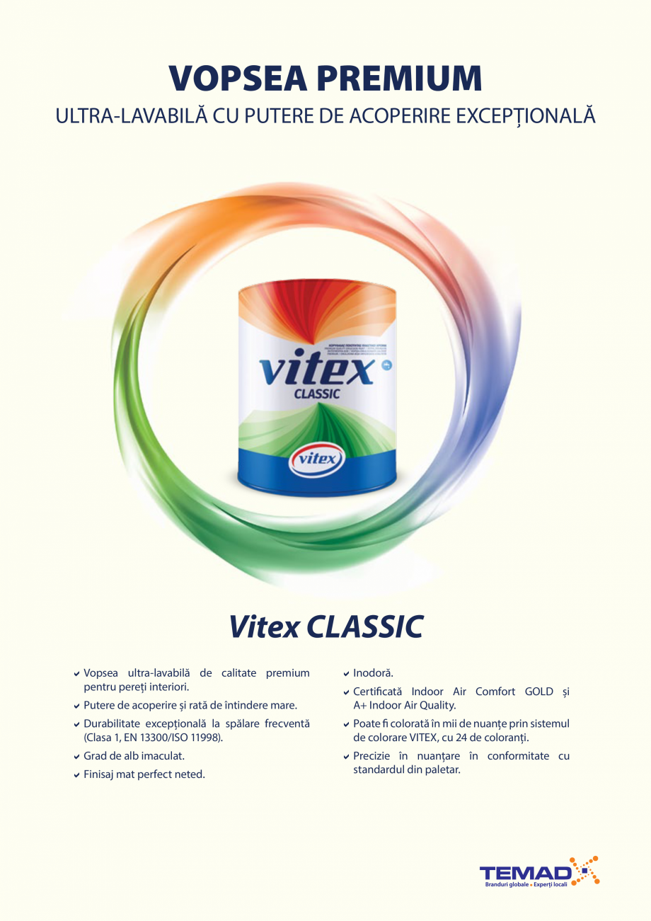 Pagina 6-Vopsele lavabile pentru interior - Magie cu stiinta VITEX CARE, VITO PLUS, CLASSIC Catalog, brosura ...