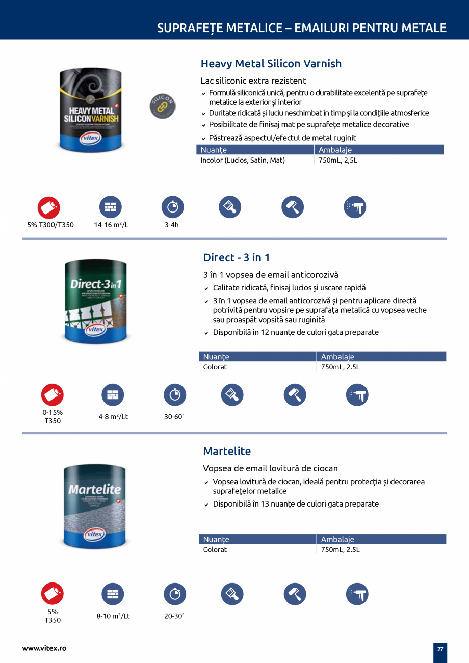 Pagina 26-Ghid tehnic de produse VITEX CLASSIC, ECO, Metallico, VITO ECO, VIPOL, VI, Kitchen&Bath, VITO...