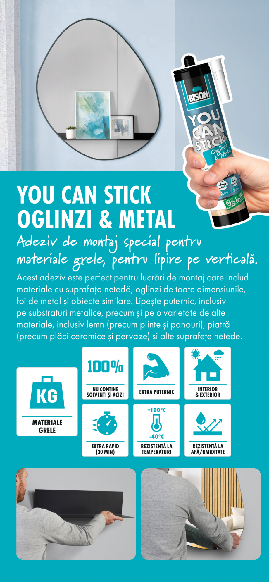 Pagina 4-Lucrari DIY… in 3 pasi simpli  BISON You Can Stick - lemn Catalog, brosura Romana TICK sunt...