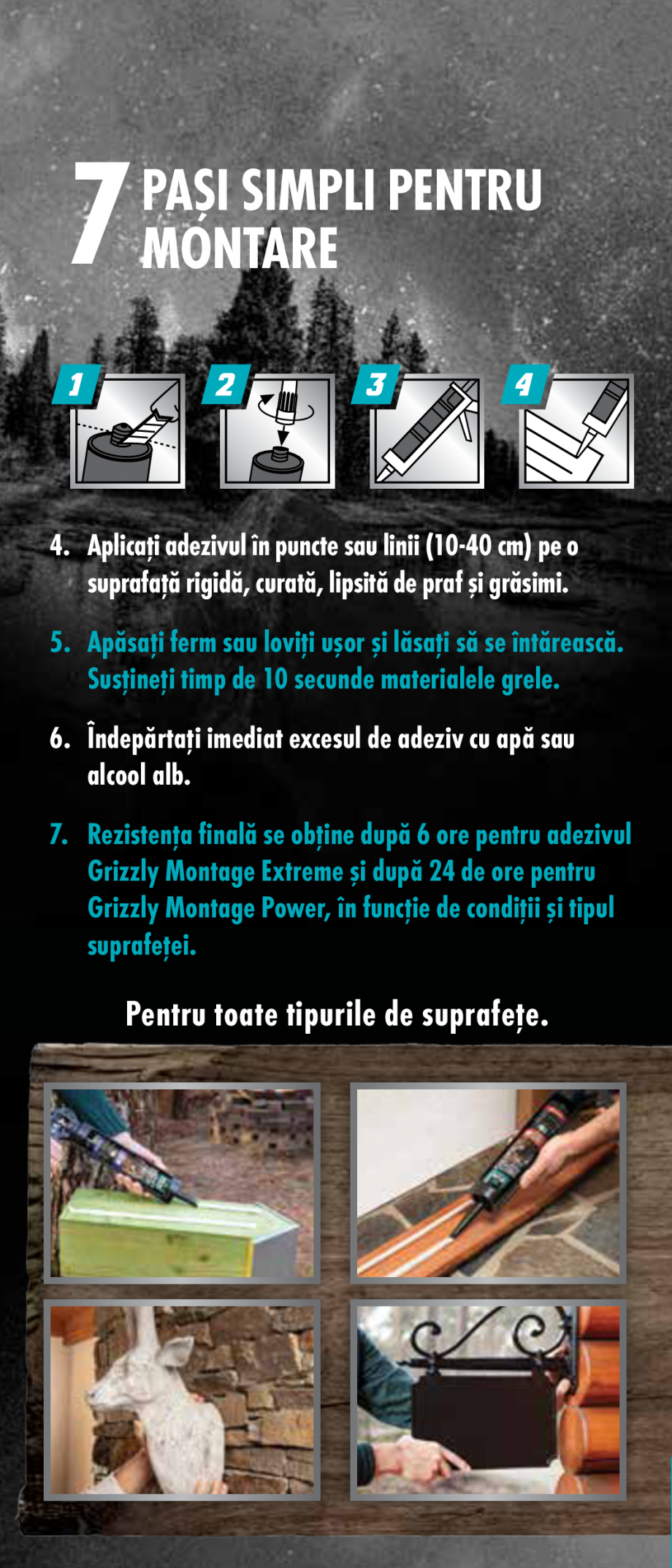 Pagina 5 - Adezivi pentru montaj periculosi de puternici & rapizi  BISON Grizzly Montage Power, ...