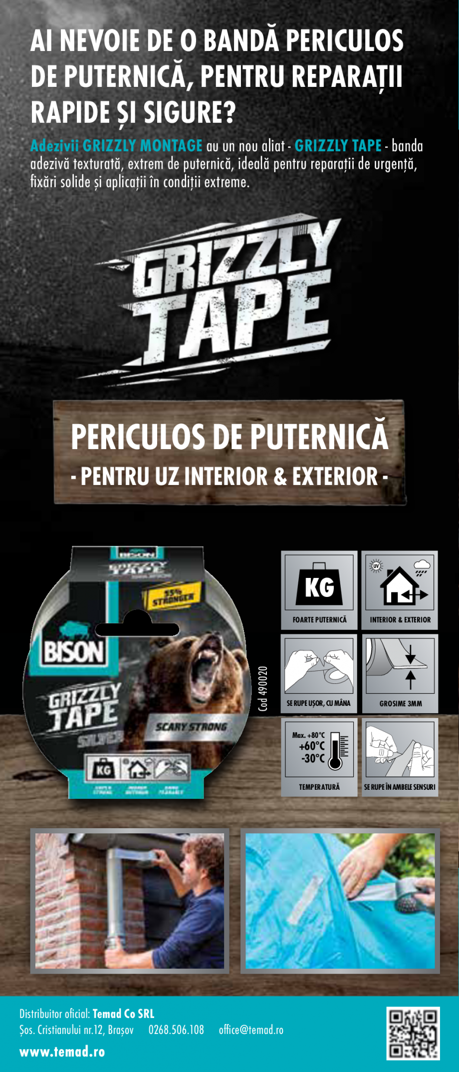 Pagina 6-Adezivi pentru montaj periculosi de puternici & rapizi  BISON Grizzly Montage Power, Grizzly...