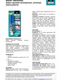 Adeziv epoxidic bicomponent, universal,  foarte puternic