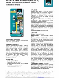 Adeziv poliuretanic universal pentru conexiuni dificile