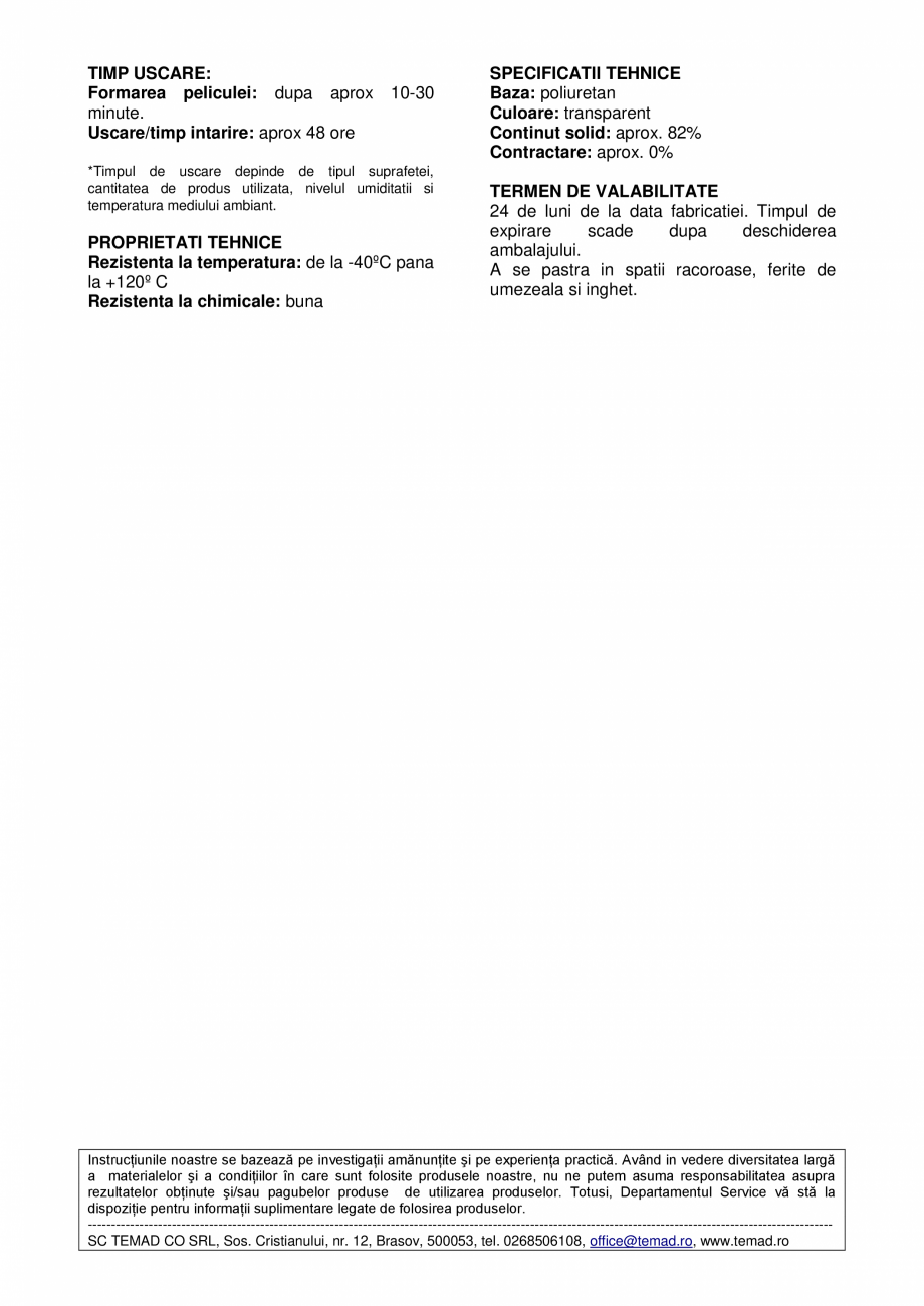 Pagina 2-Pasta reparatoare puternica, flexibila BISON Liquid Rubber Fisa tehnica Romana ,
talpi, tocuri),...