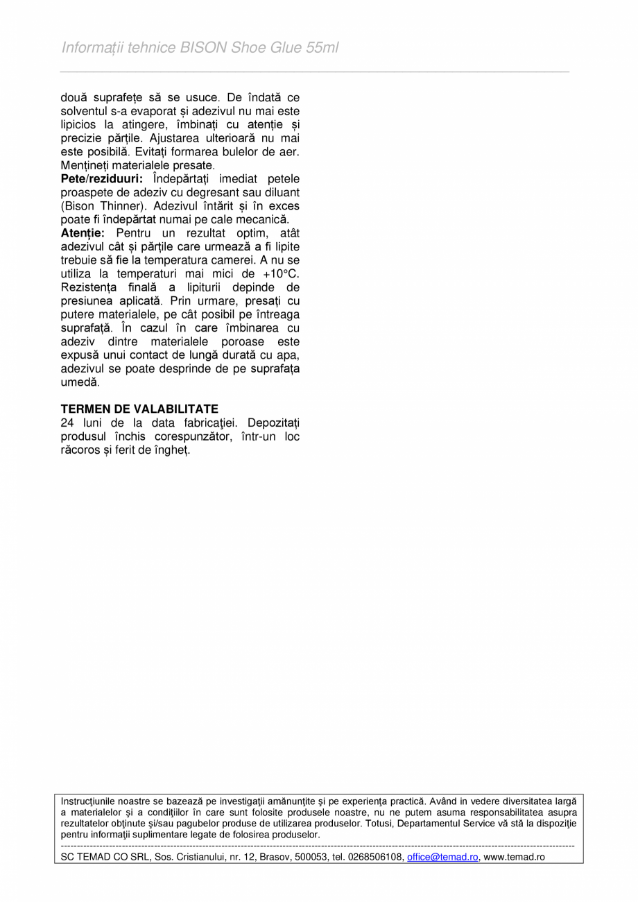 Pagina 2 - Adeziv universal de contact, pentru orice  tip de  încălțăminte, foarte puternic...