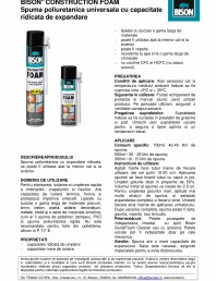 Spuma poliuretanica universala cu capacitate ridicata de expandare