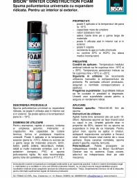 Spuma poliuretanica universala cu expandare ridicata
