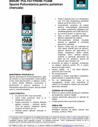 Spumă poliuretanică pentru polistiren - manuala