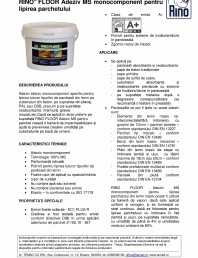 Adeziv MS monocomponent pentru lipirea parchetului