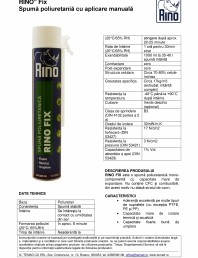 Spumă poliuretanică cu aplicare manuală