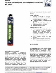 Spuma adeziva pentru polistiren - de pistol