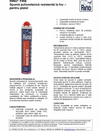 Spumă poliuretanică rezistentă la foc –  pentru pistol