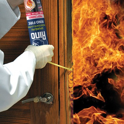 Rino Spumă poliuretanică rezistentă la foc RINO FIRE - Spume poliuretanice profesionale pentru constructii Rino