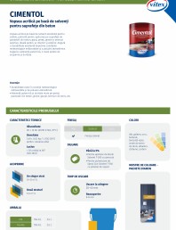 Vopsea acrilica pe baza de solvent pentru suprafete din beton