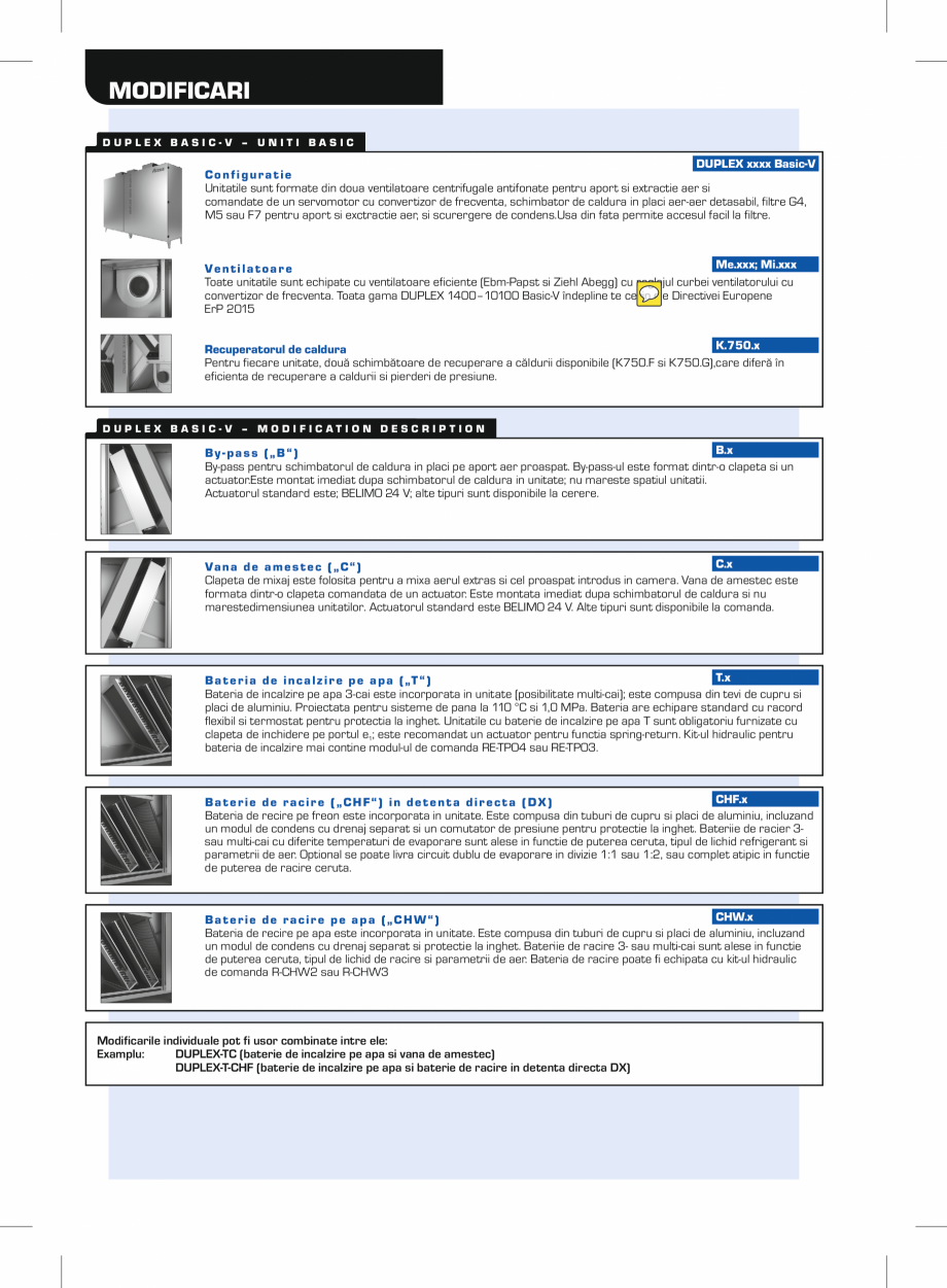 Pagina 6-Unitate de ventilatie verticala cu recuperator in flux incrucisat ATREA  DUPLEX BASIC-V Fisa tehnica...