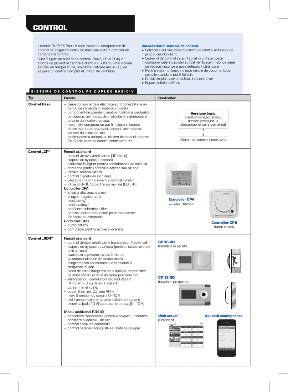 Pagina 8-Unitate de ventilatie verticala cu recuperator in flux incrucisat ATREA  DUPLEX BASIC-V Fisa tehnica...