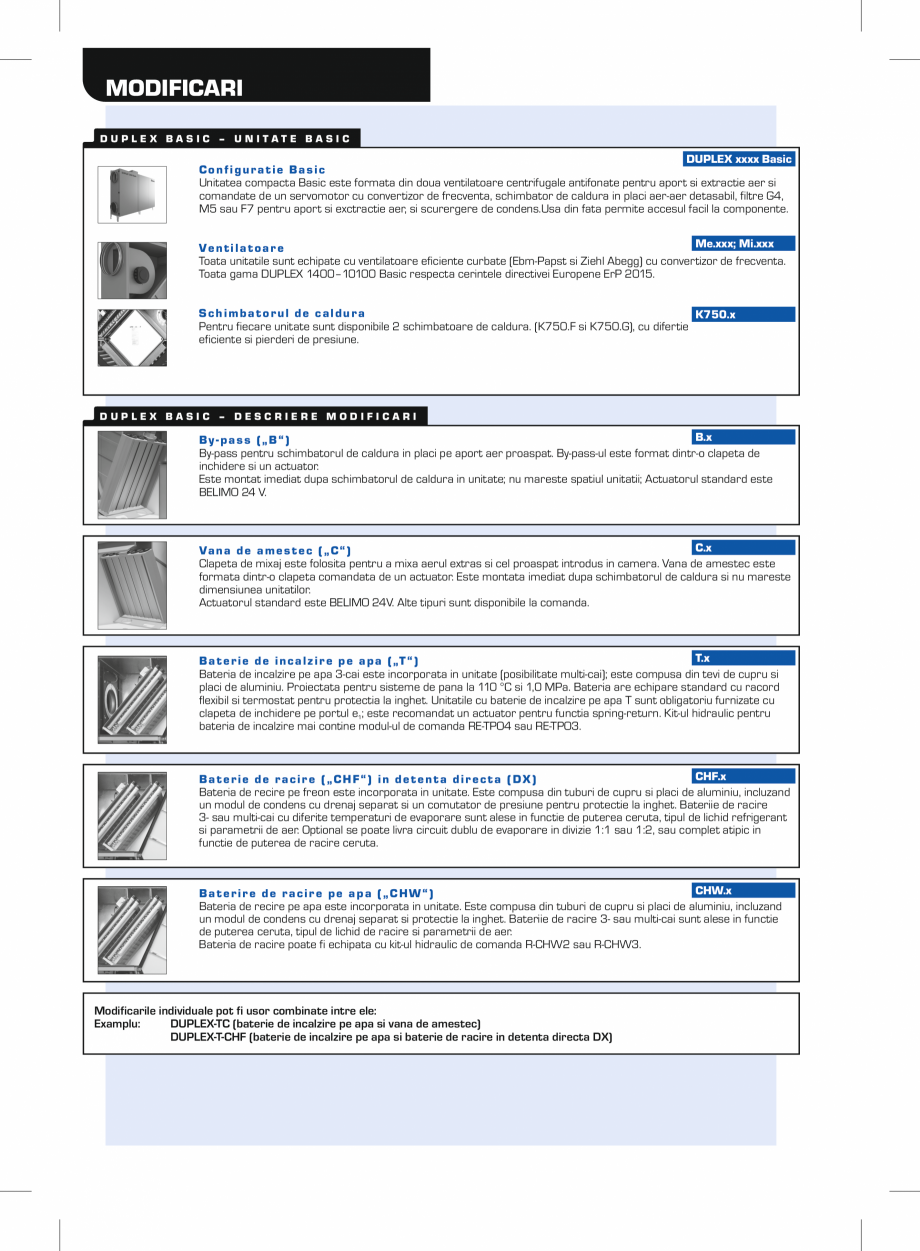 Pagina 6-Unitate de ventilatie verticala cu recuperator in flux incrucisat ATREA DUPLEX BASIC Fisa tehnica...