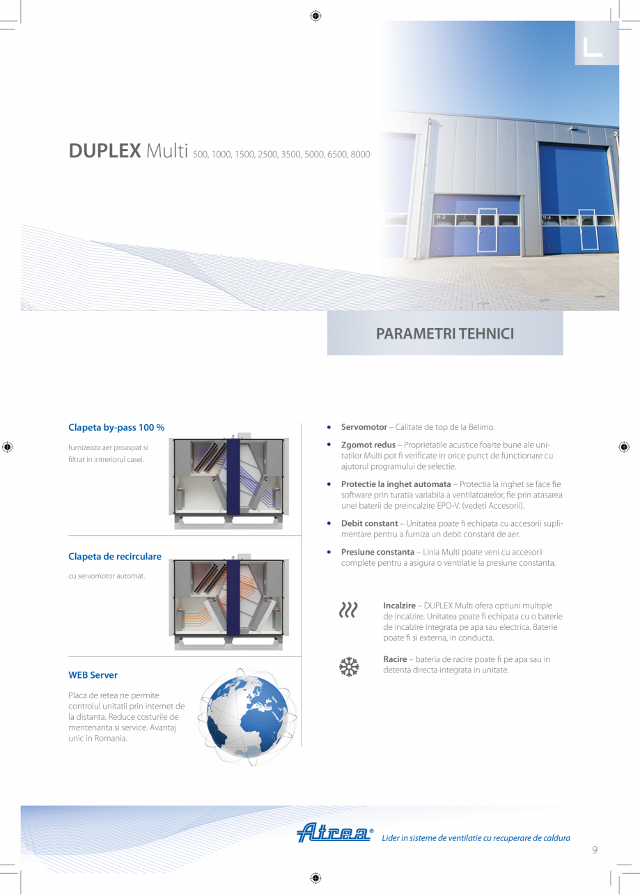 Pagina 9-Unitate de ventilatie ATREA DUPLEX MULTI Catalog, brosura Romana ectate
Optiune pentru ajustarea...