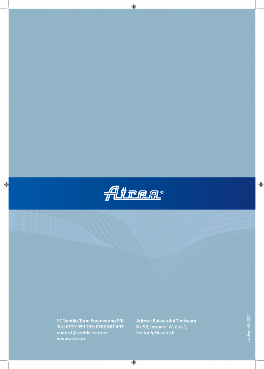 Pagina 16-Unitate de ventilatie ATREA DUPLEX MULTI Catalog, brosura Romana apa este incorporata
in centarala...