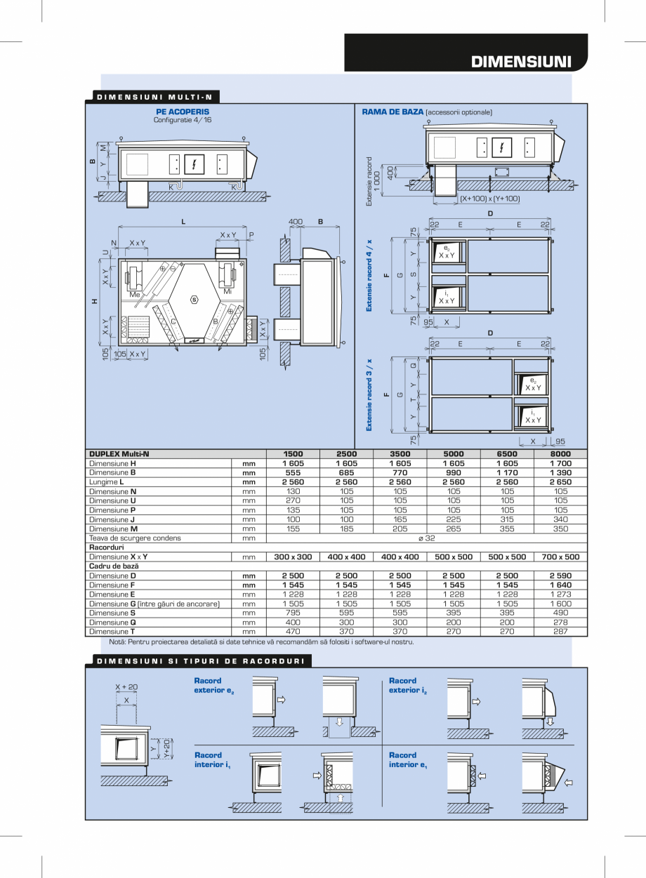 Pagina 3-Unitati de ventilatie de acoperis cu recuperator hexagonal ATREA DUPLEX MULTI-N Rooftop Fisa tehnica...
