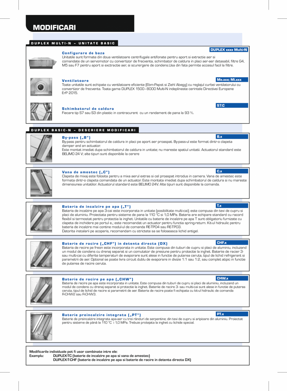 Pagina 6-Unitati de ventilatie de acoperis cu recuperator hexagonal ATREA DUPLEX MULTI-N Rooftop Fisa tehnica...