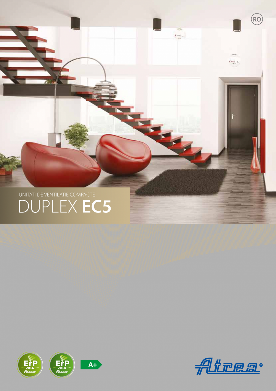 Pagina 1-Unitate de ventilatie compacta ATREA DUPLEX EC5 Catalog, brosura Romana RO

UNITATI DE VENTILATIE...