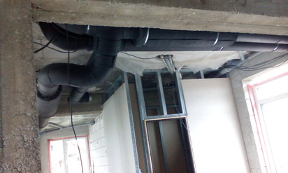 Sistem de ventilatie cu recuperare de caldura - detaliu montaj DUPLEX EASY Casa familiala din Judetul